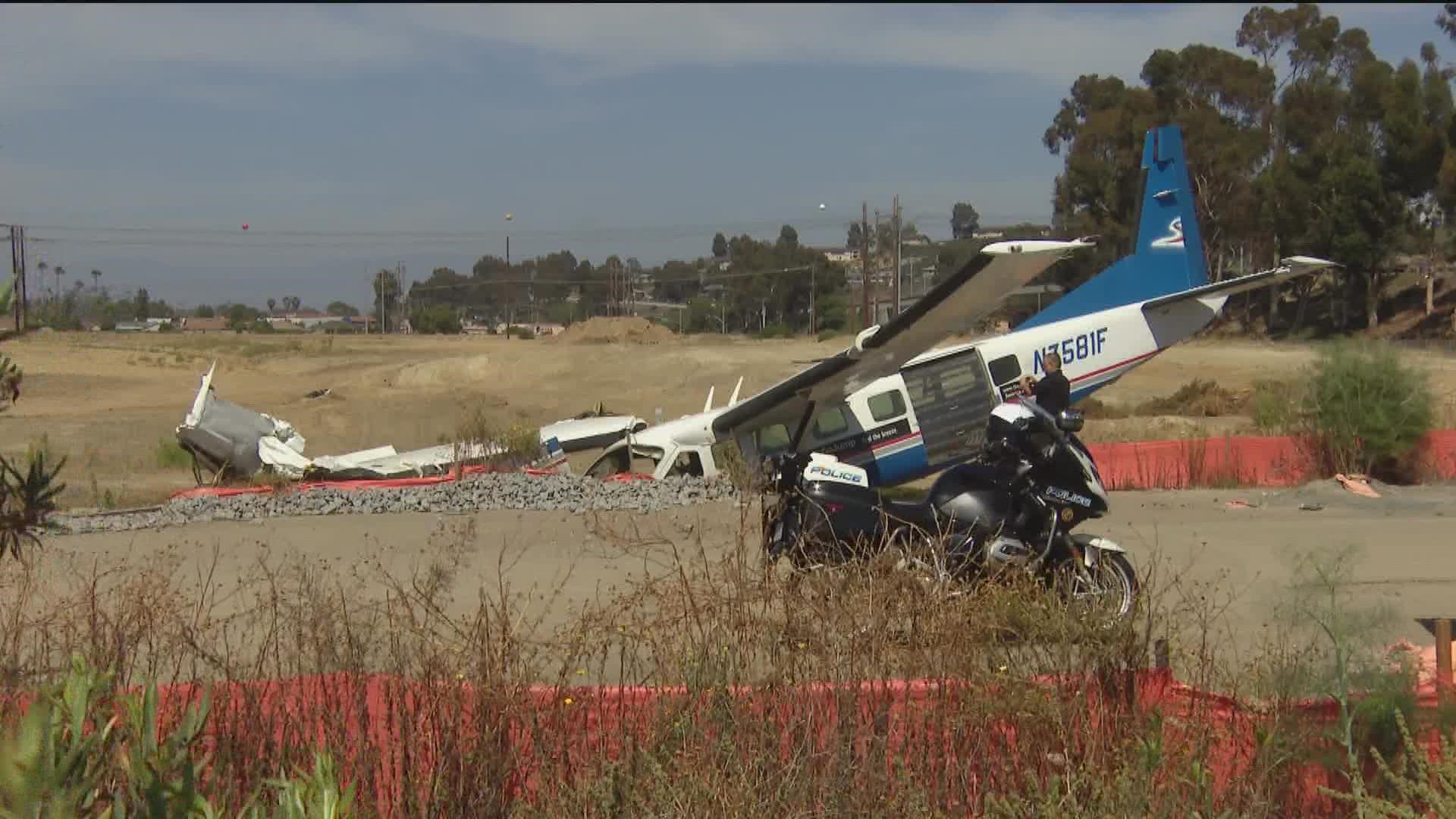 Two people were aboard a plane at the time of the crash. This is the second crash involving a GoJump plane this year.