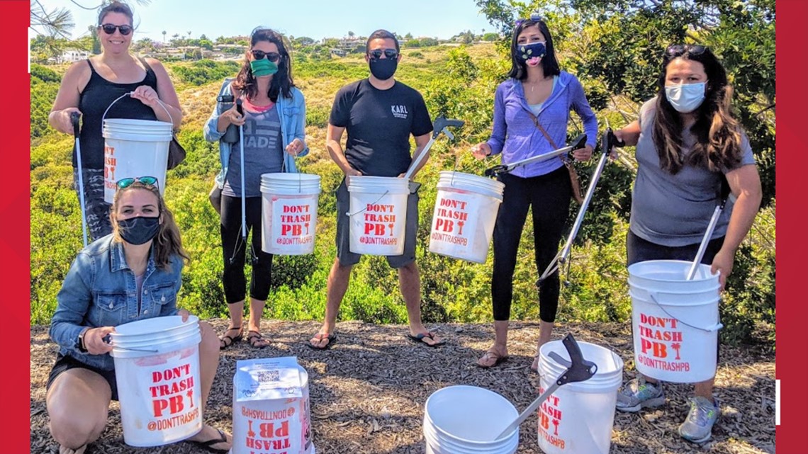 Young San Diegans Clean Up With 'Don't Trash PB' Program | Cbs8.com