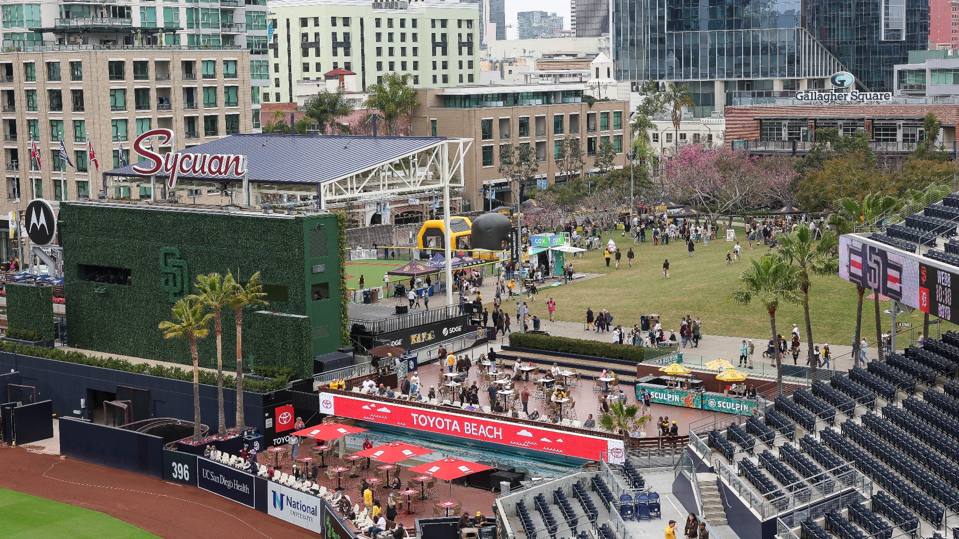 Padres celebrate Gallagher Square at Petco Park groundbreaking