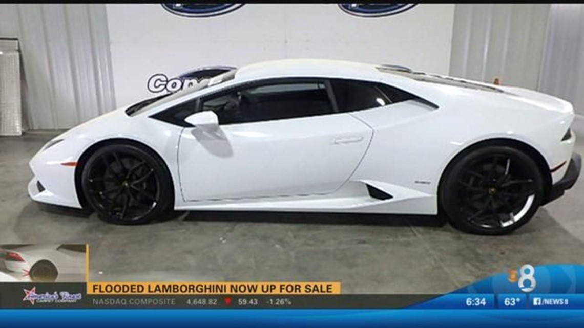 Flooded Lamborghini now up for sale 