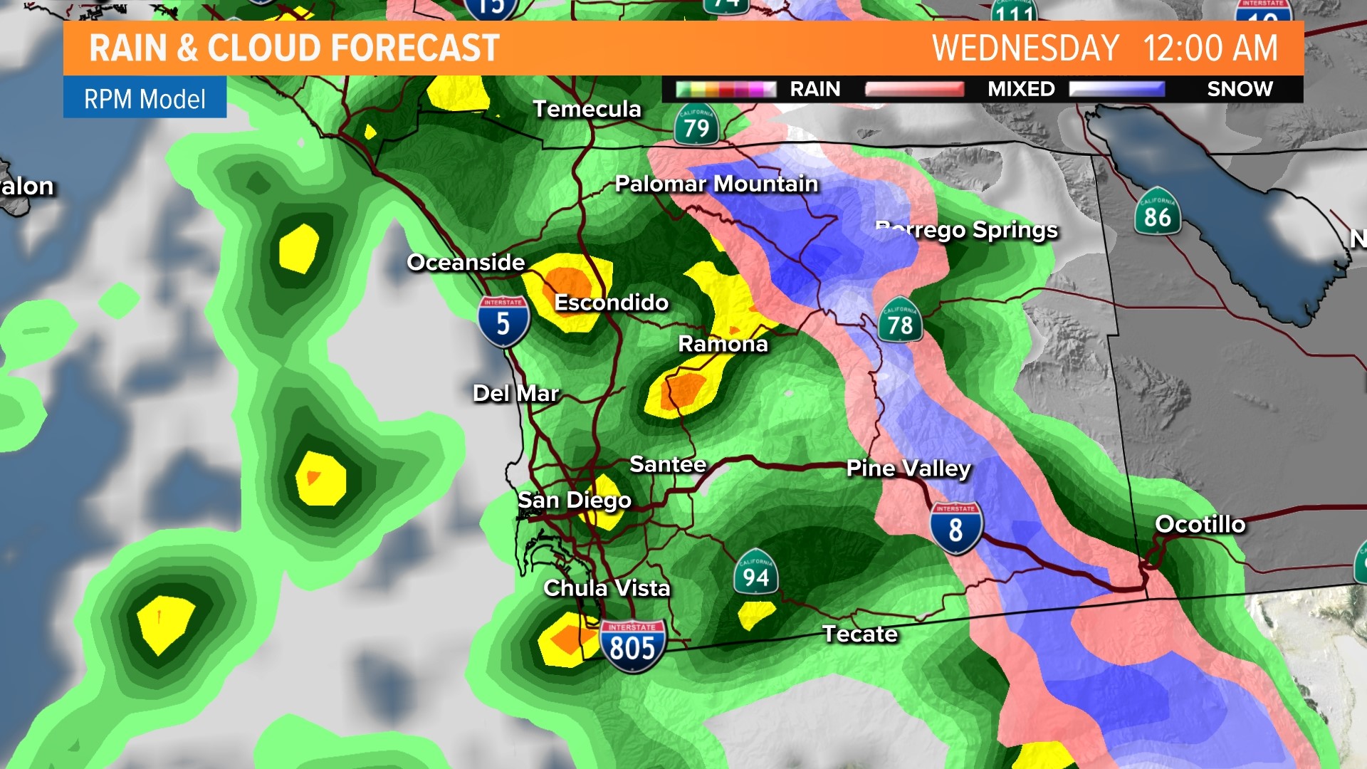 Winter storm to arrive in San Diego brining rain, wind, snow | cbs8.com