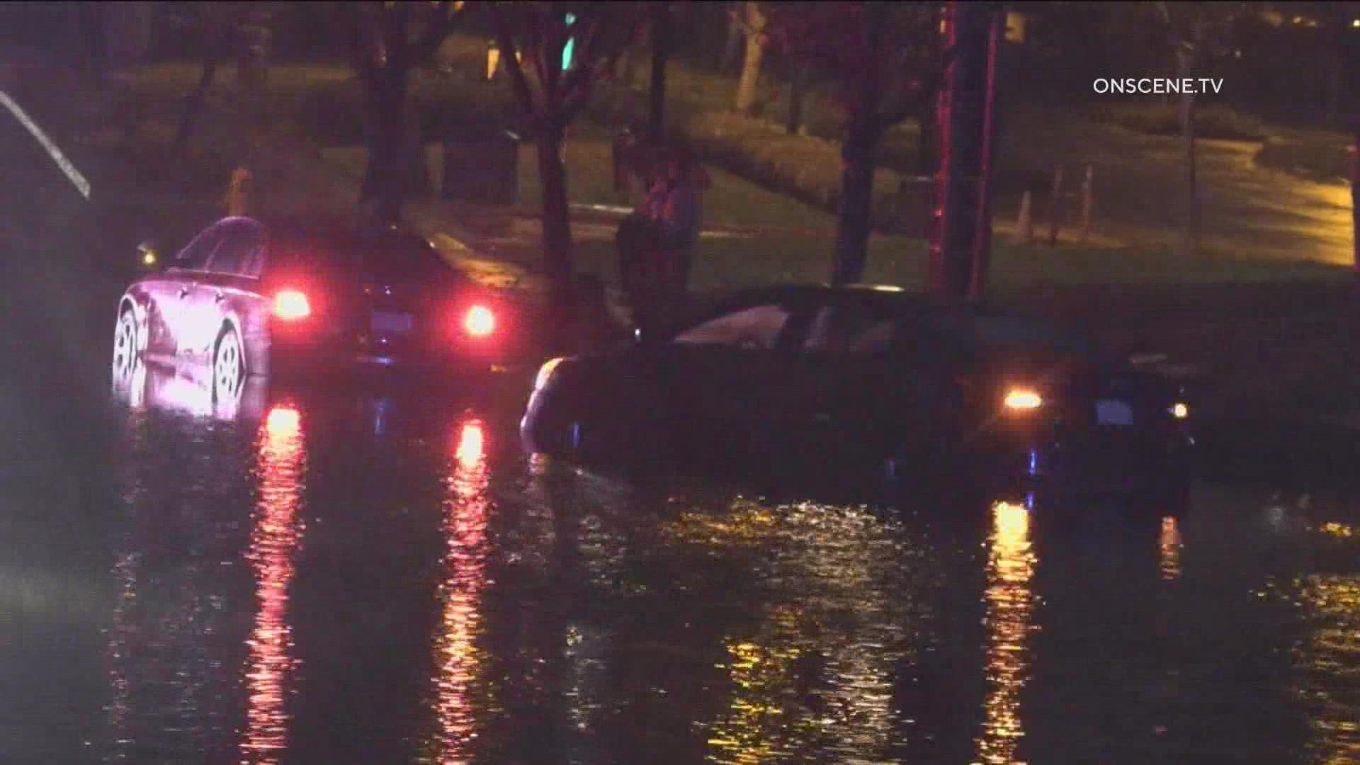 CHP is warning drivers to avoid standing water caused by flooding from the upcoming storm.