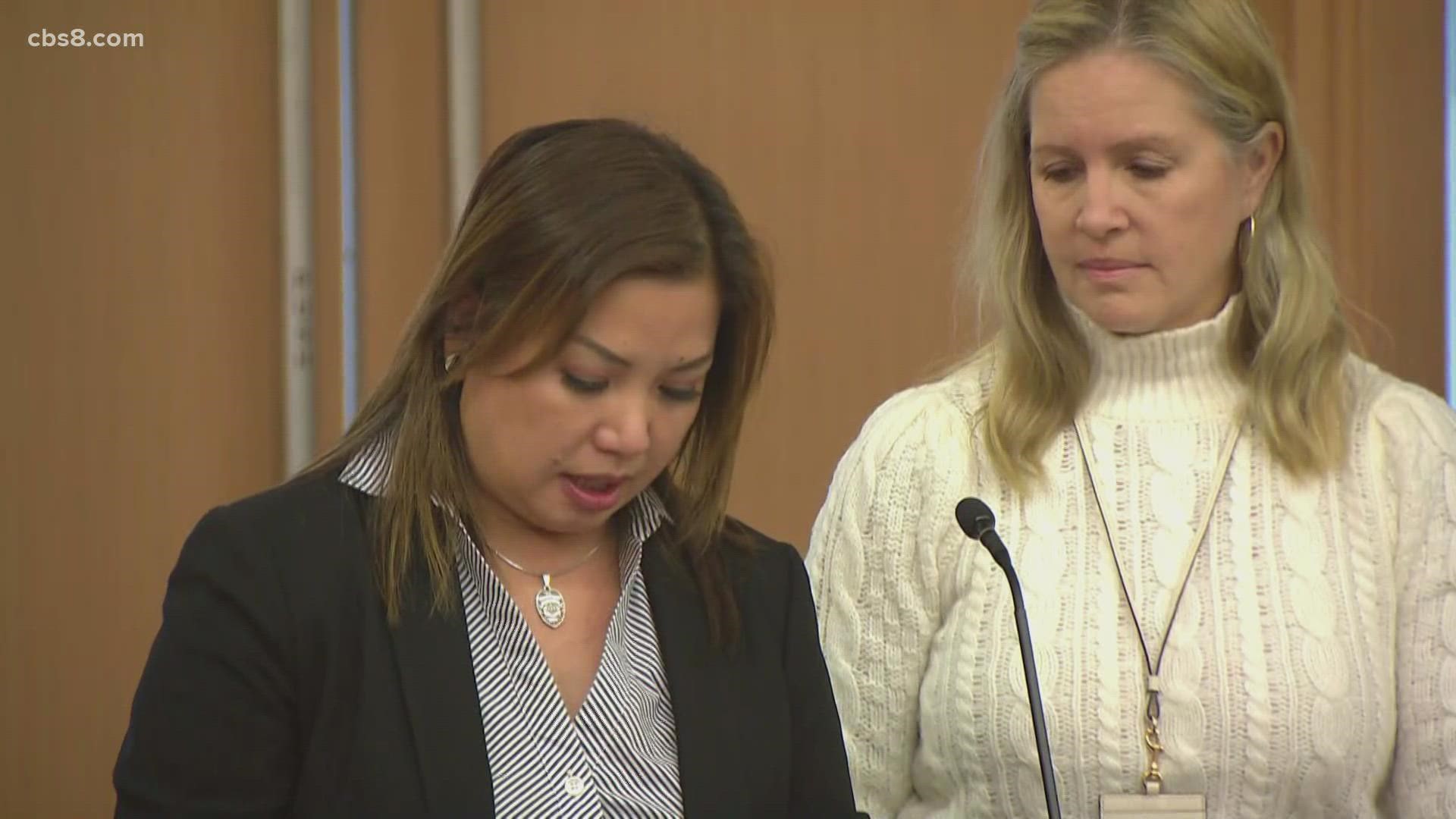 Officer DeGuzman's wife talked about the last time she talked to her husband before he was gunned down by Jesse Michael Gomez.