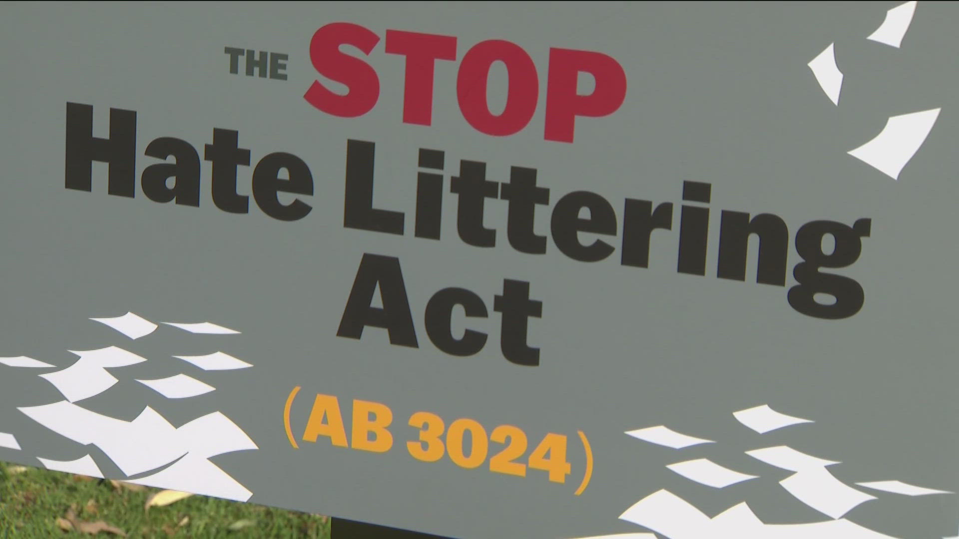 In San Carlos, residents have repeatedly seen antisemitic flyers distributed on their property. A new bill would help law enforcement prosecute this hate littering.