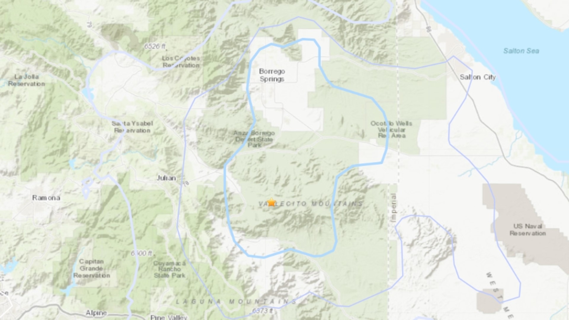 Did you feel it earthquake felt across in eastern san diego county