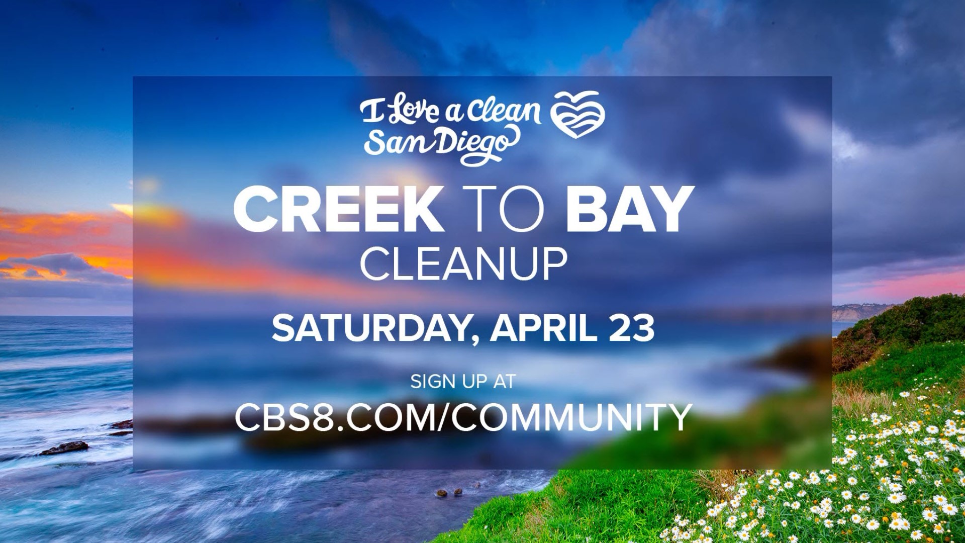 Gather your friends and family and head out to nearly 75 designated sites in San Diego, or just help by cleaning up in your neighborhood.