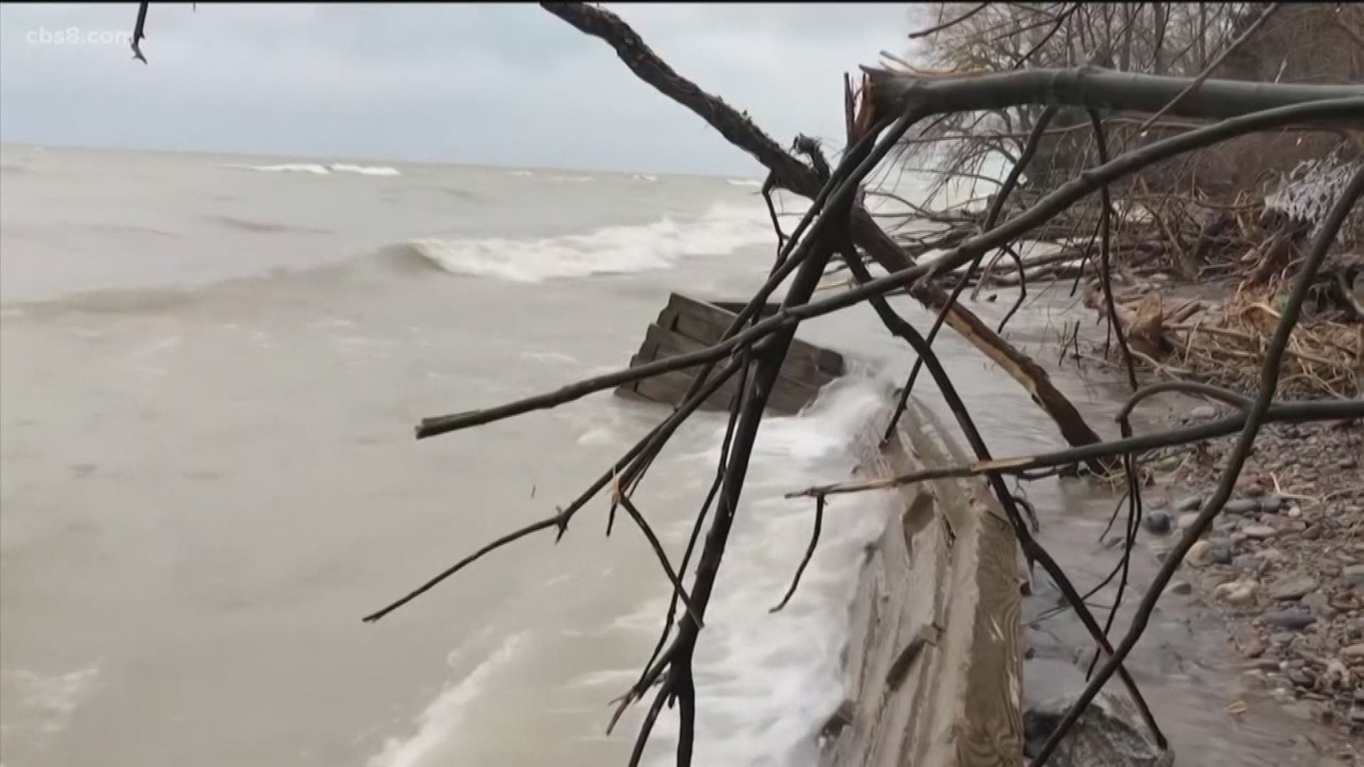 A string of unusually wet years in the upper Midwest has the Great Lakes bursting at the seams and residents seeking higher ground.
