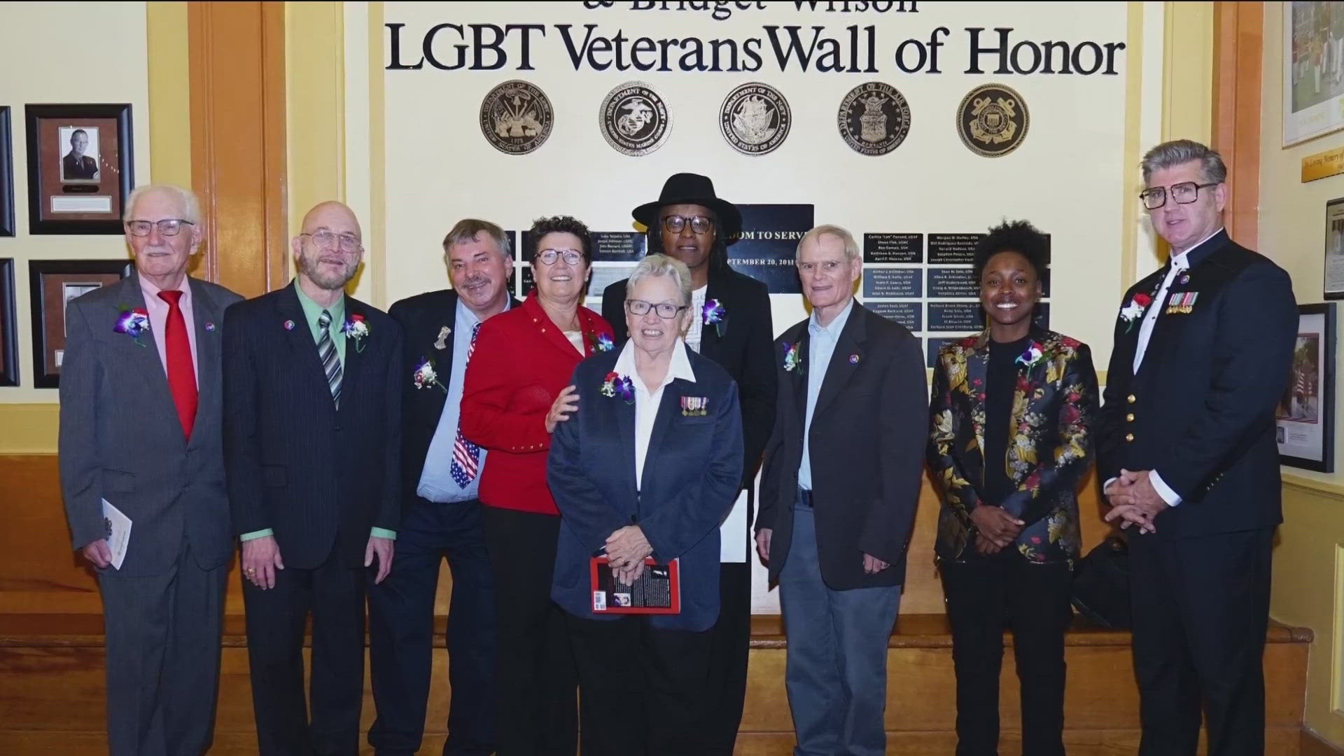 Retired U.S. Army Major, Veronica Zerrer and Clay Kilpatrick, Chair of San Diego Pride military programs and veteran stops by The FOUR.