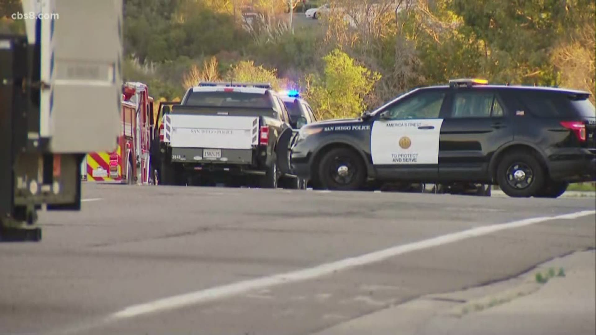 An officer-involved shooting on a trail in Otay Mesa has left one man wounded, according to the San Diego Police Department.