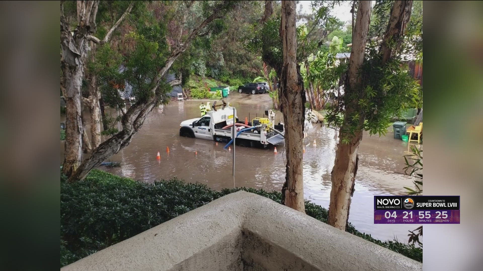 The City of San Diego said it has received more 500 storm-related calls over the past 24 hours.