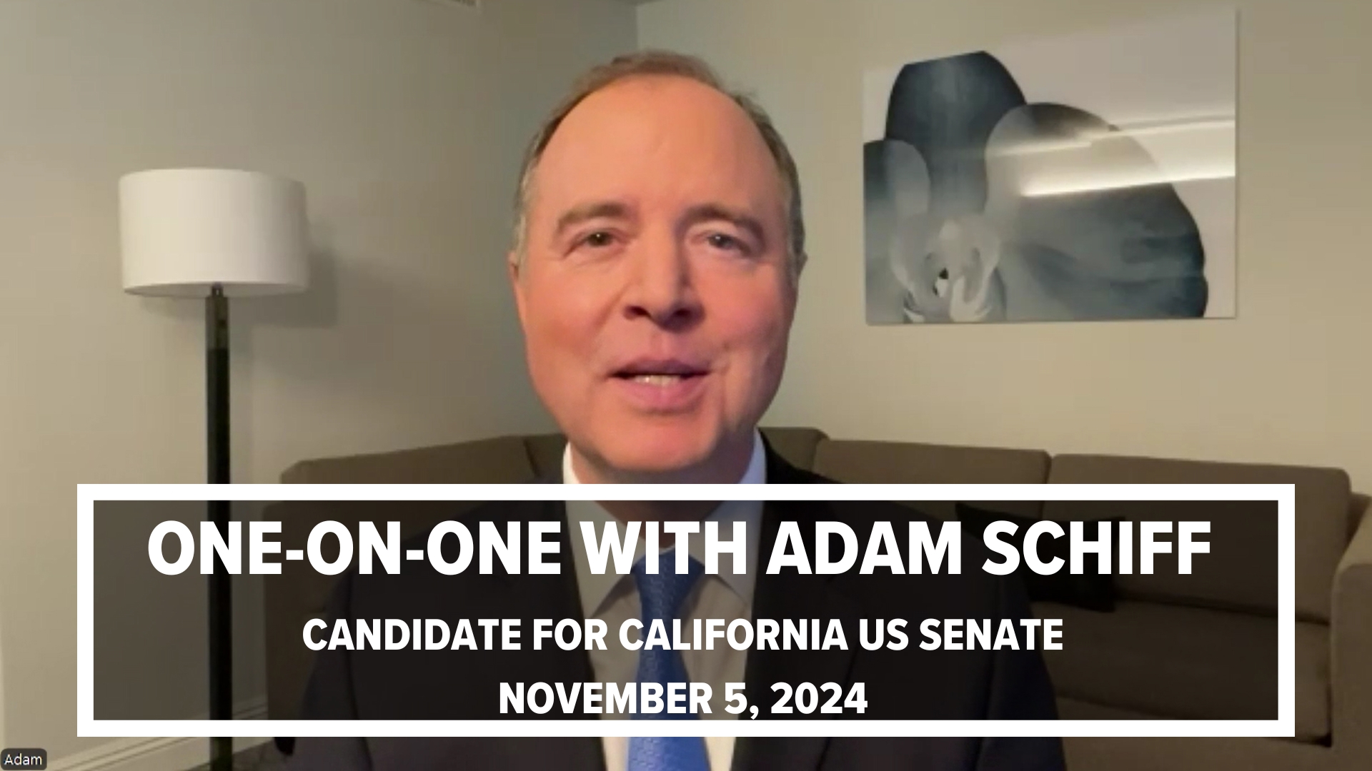 Adam Schiff sat down with CBS 8 to talk about his candidacy for the US Senate seat in the November 5 election.