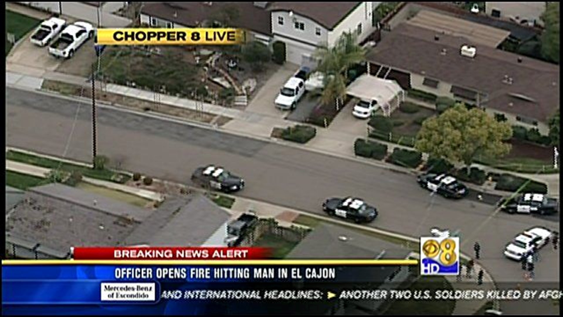 Officer shoots, wounds knife-wielding man in El Cajon | cbs8.com