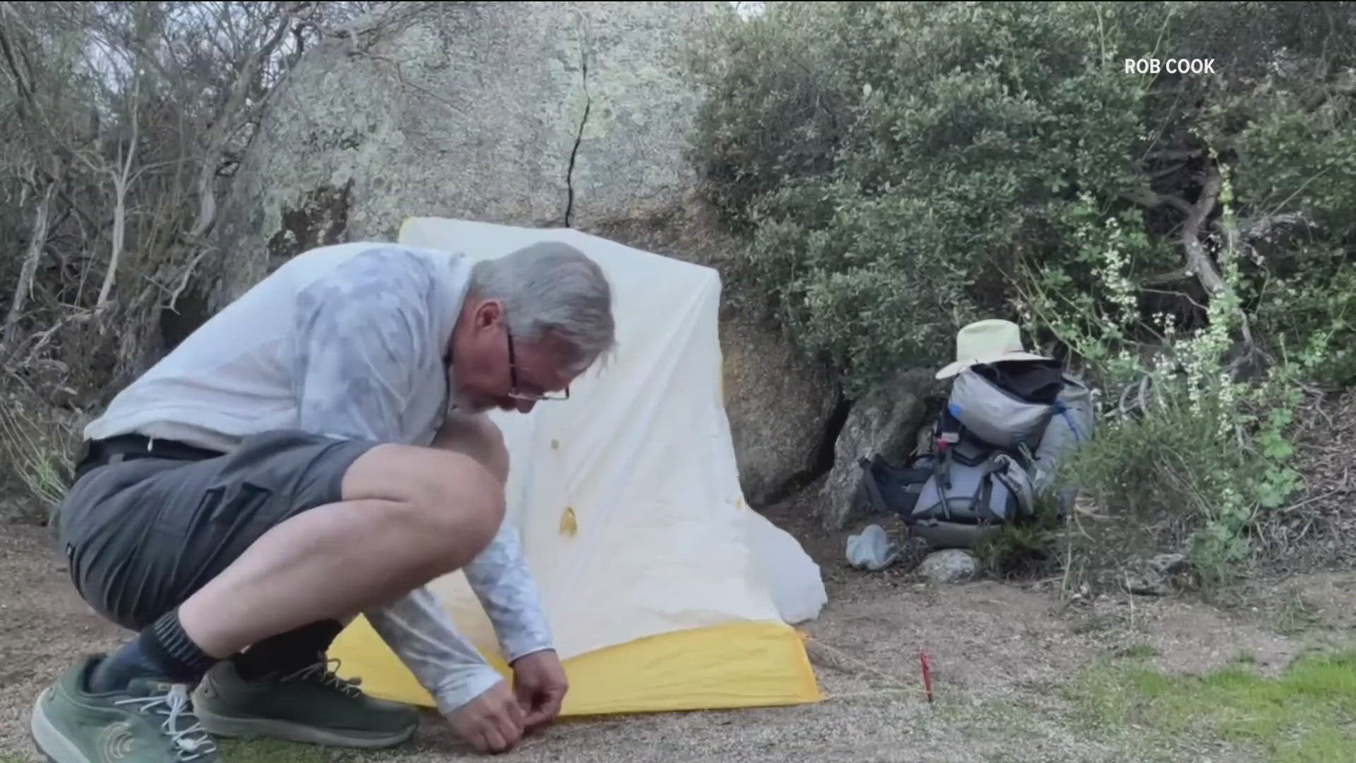 Rob Cook, a Sacramento man with Parkinson's disease, took his first step on the Pacific Crest Trail on April 6. Weeks later, Cook updates CBS 8 about his journey.