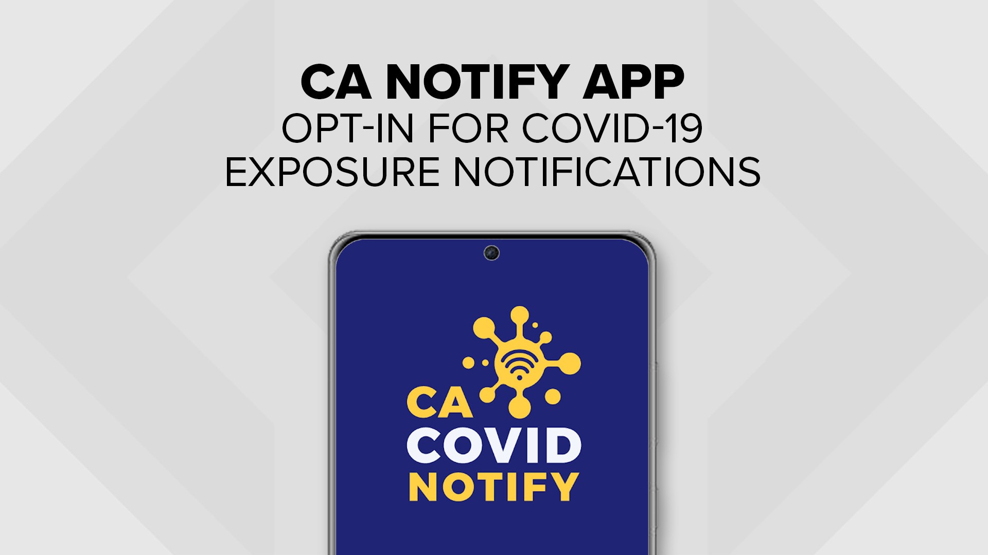 The CA Notify is an opt-in app and users can select to receive notifications.