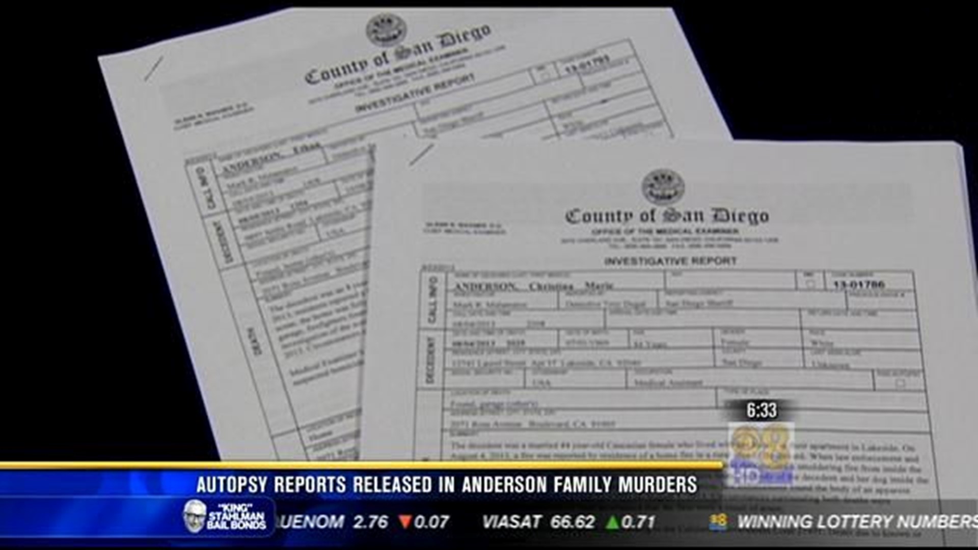 Autopsy reports released in Anderson family murders