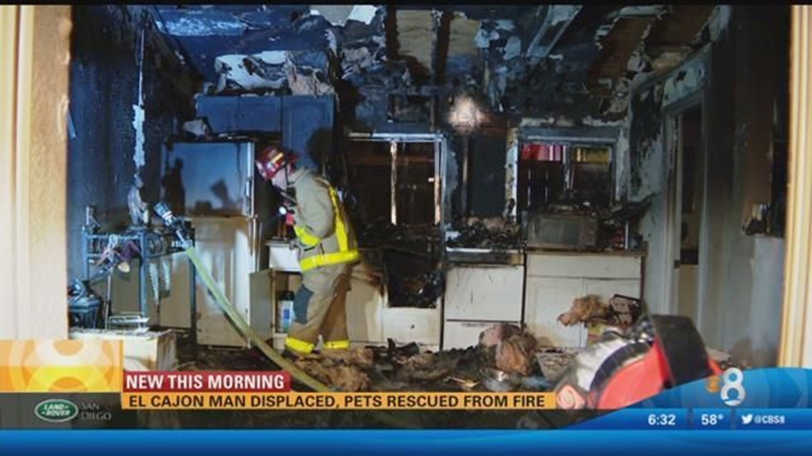 Heroic neighbor rescues pets from El Cajon house fire