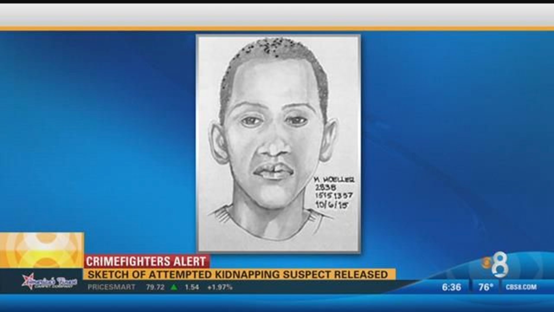 Sketch of attempted kidnapping suspect released | cbs8.com