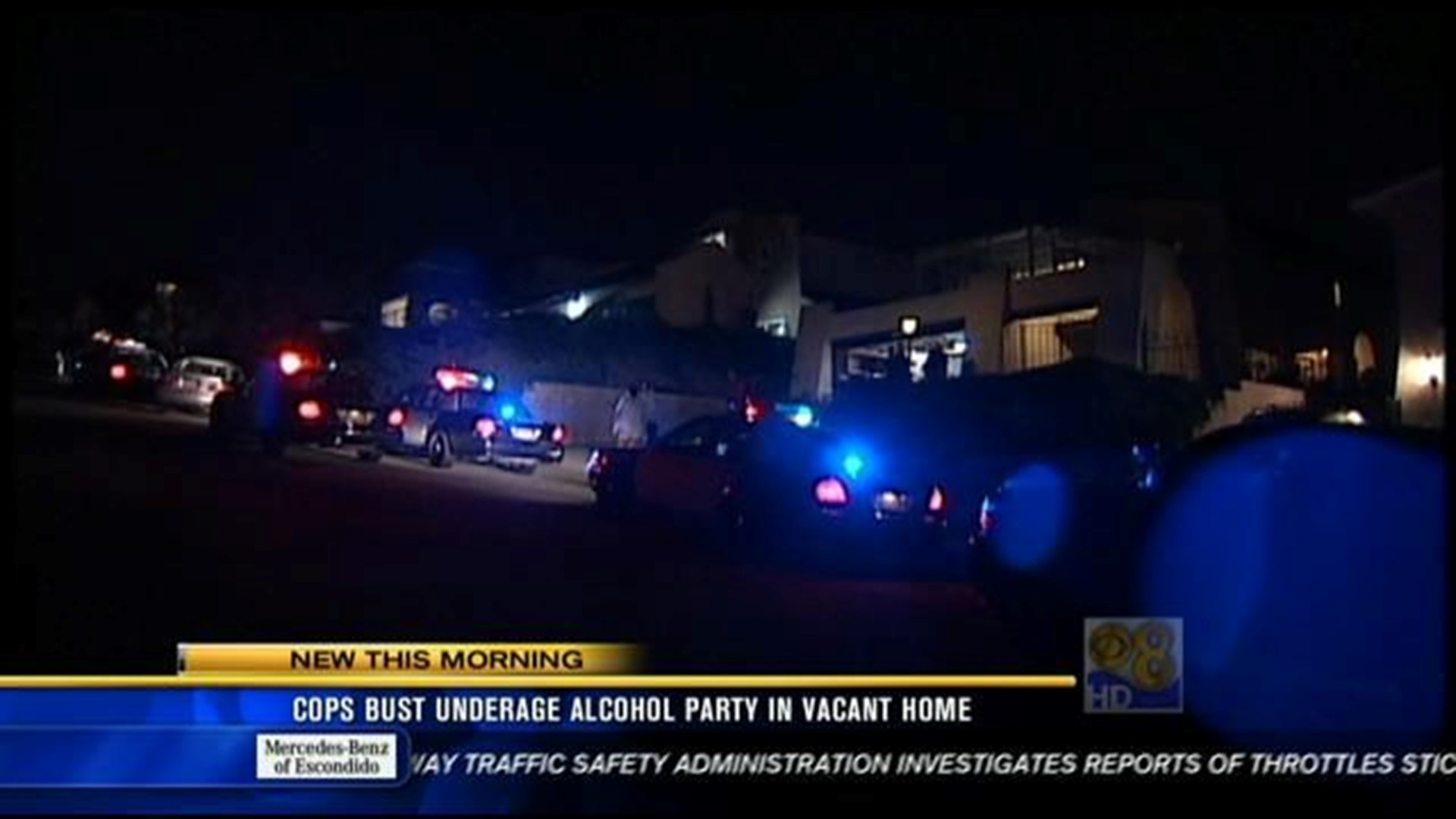 Cops bust underage alcohol party in vacant home