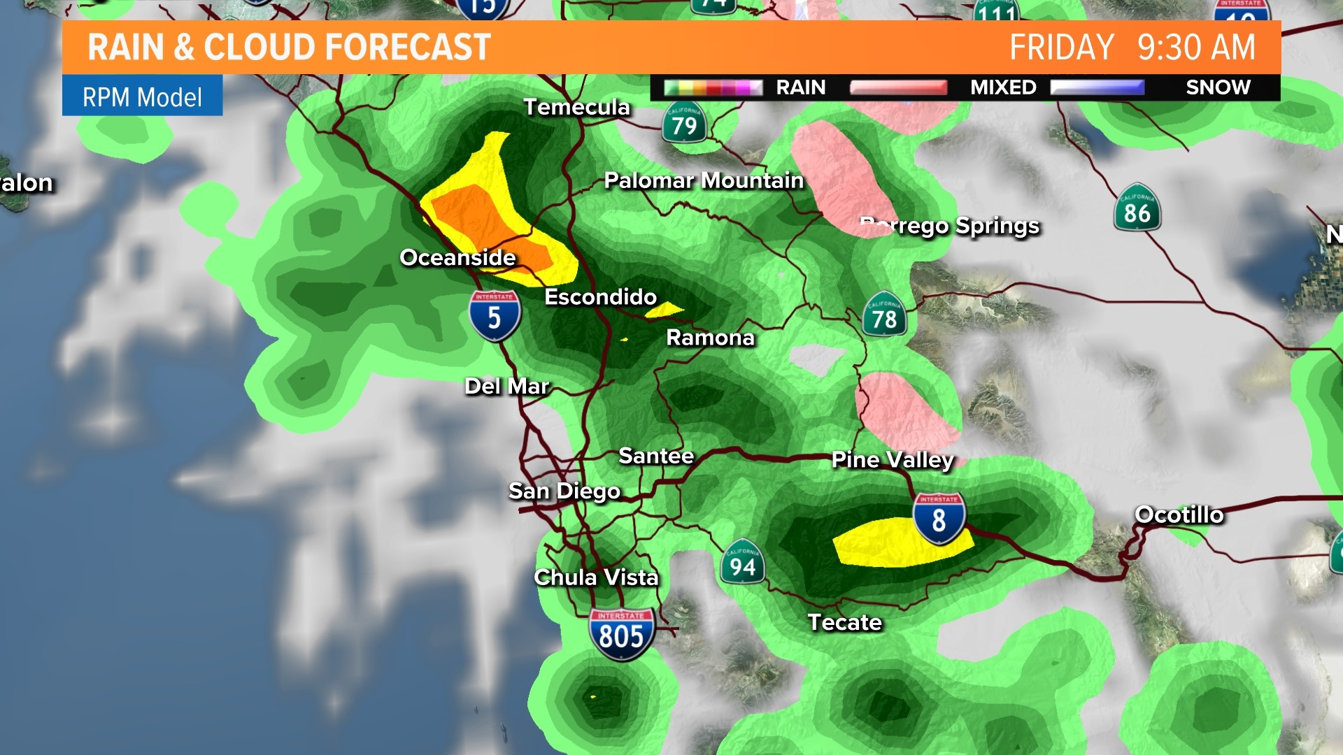 Winter storm bringing rain, wind to San Diego overnight | cbs8.com
