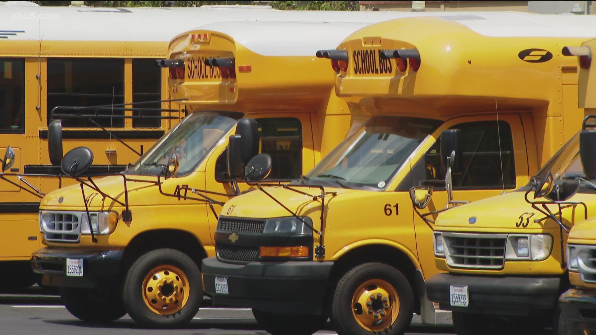 School bus service canceled in Lakeside.