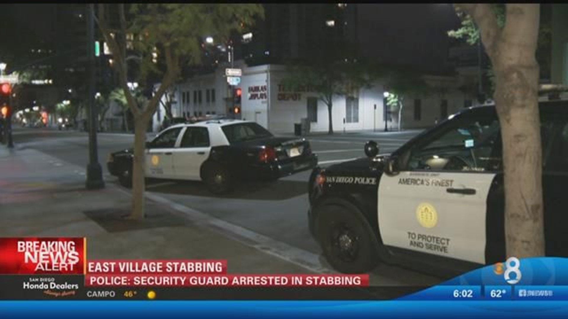 Police: Security guard arrested in East Village stabbing | cbs8.com
