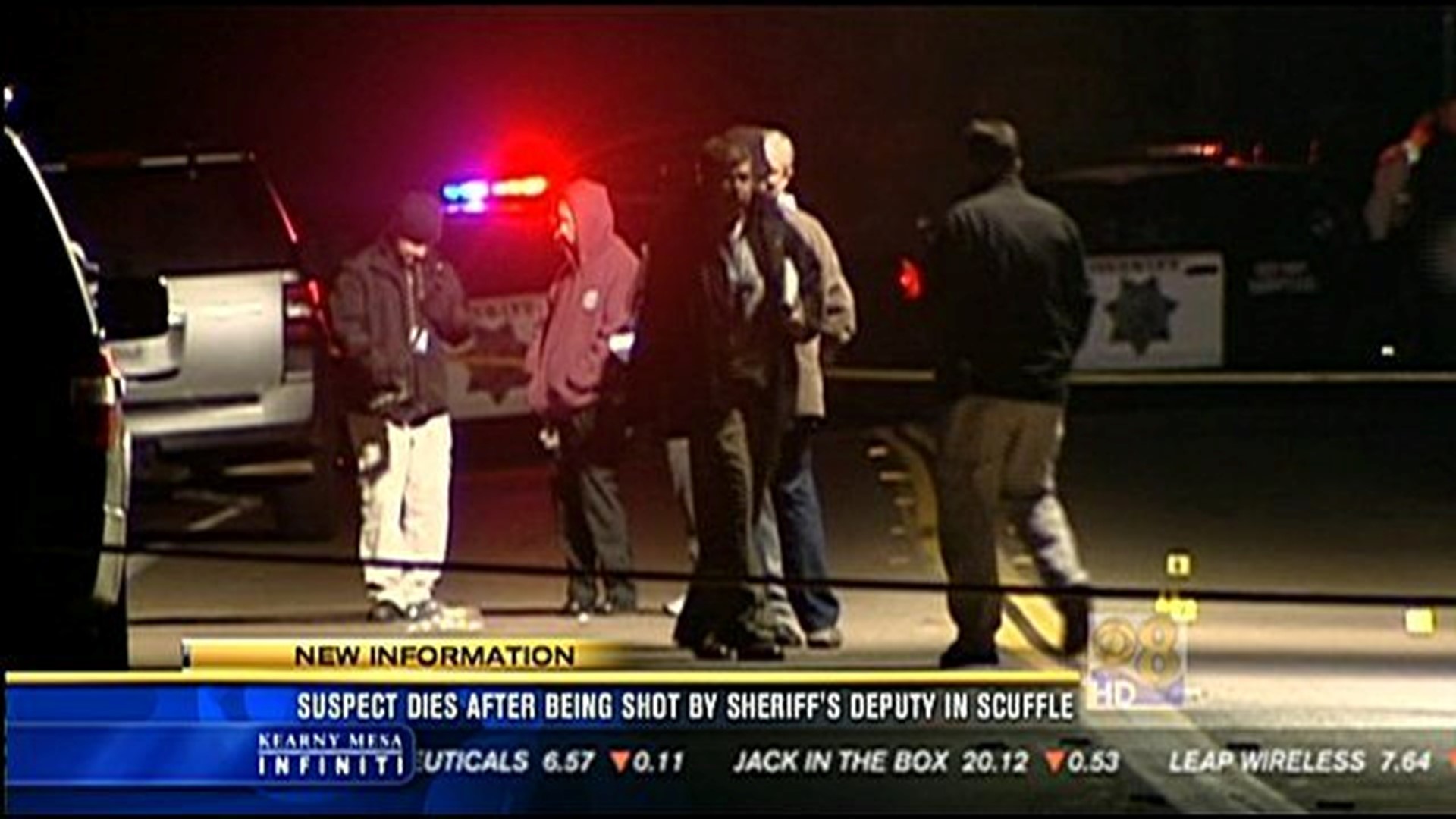 Suspect dies after being shot by Sheriff's Deputy | cbs8.com