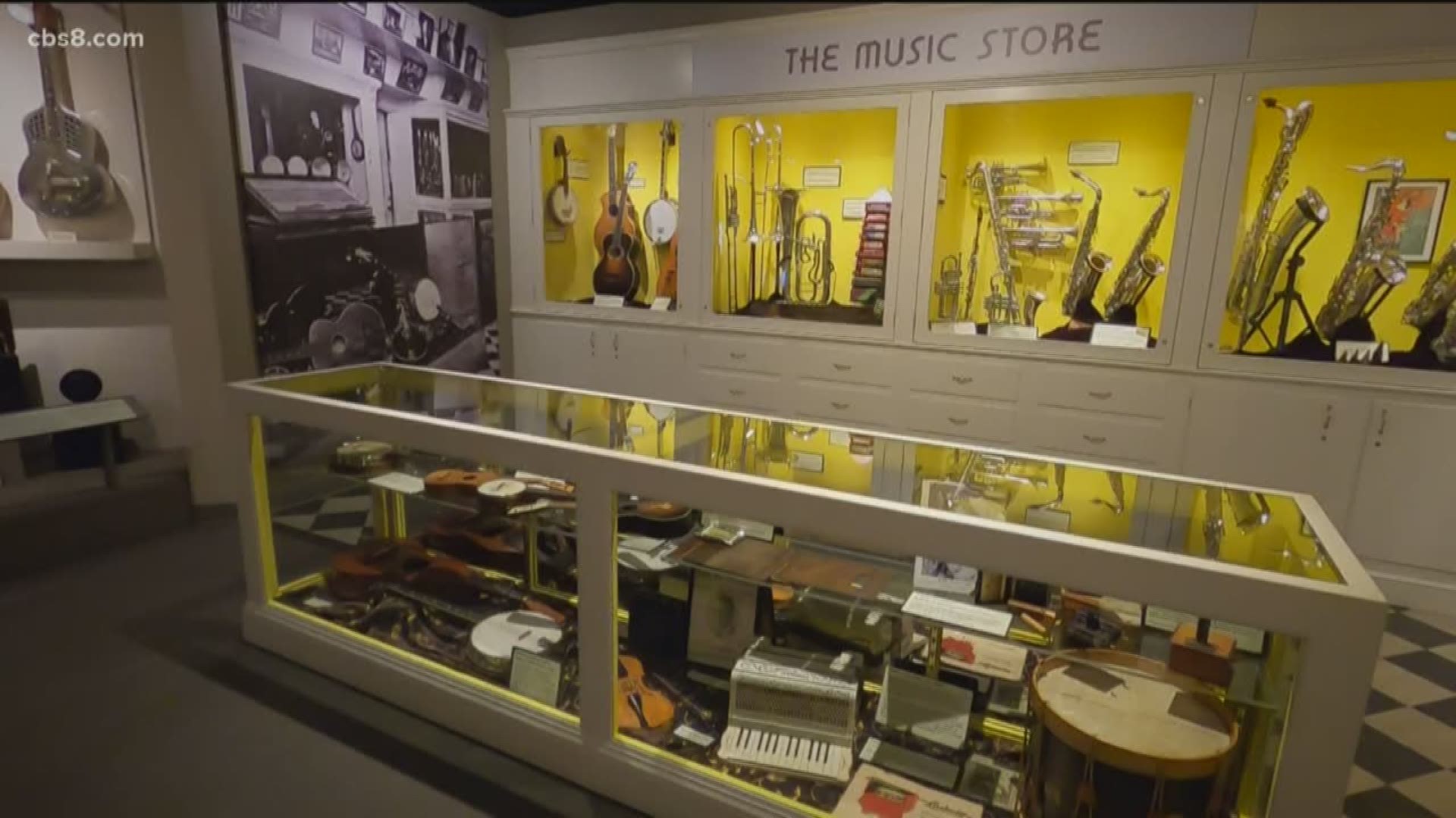 Jenny Milkowski stopped by the Museum of Making Music to get ready for the Grammys on Sunday.