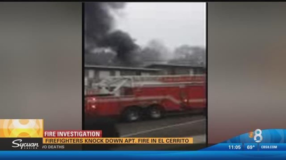 Fire breaks out at El Cerrito-area apartment building | cbs8.com