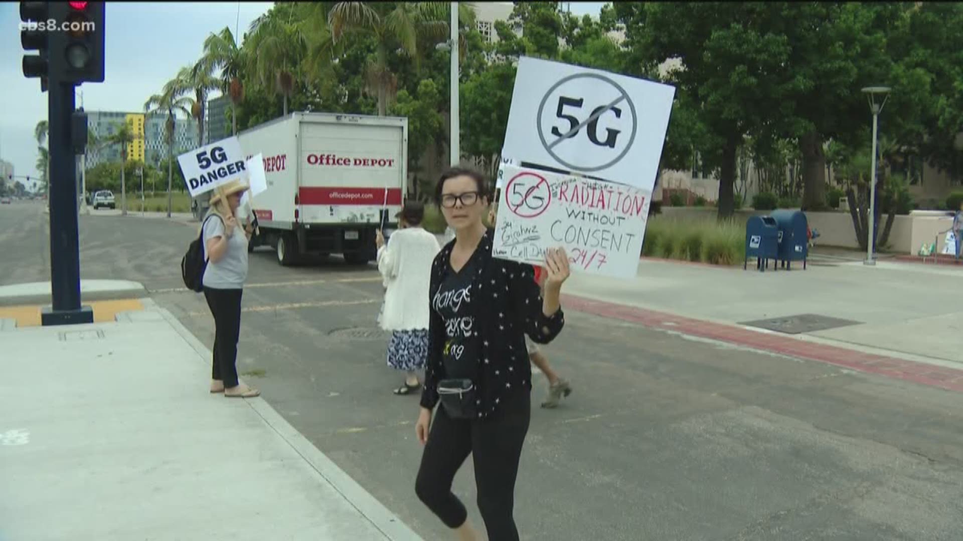 The rally was held against the County of San Diego’s proposed ordinances to facilitate 4G and 5G small cells for unincorporated areas of the county.