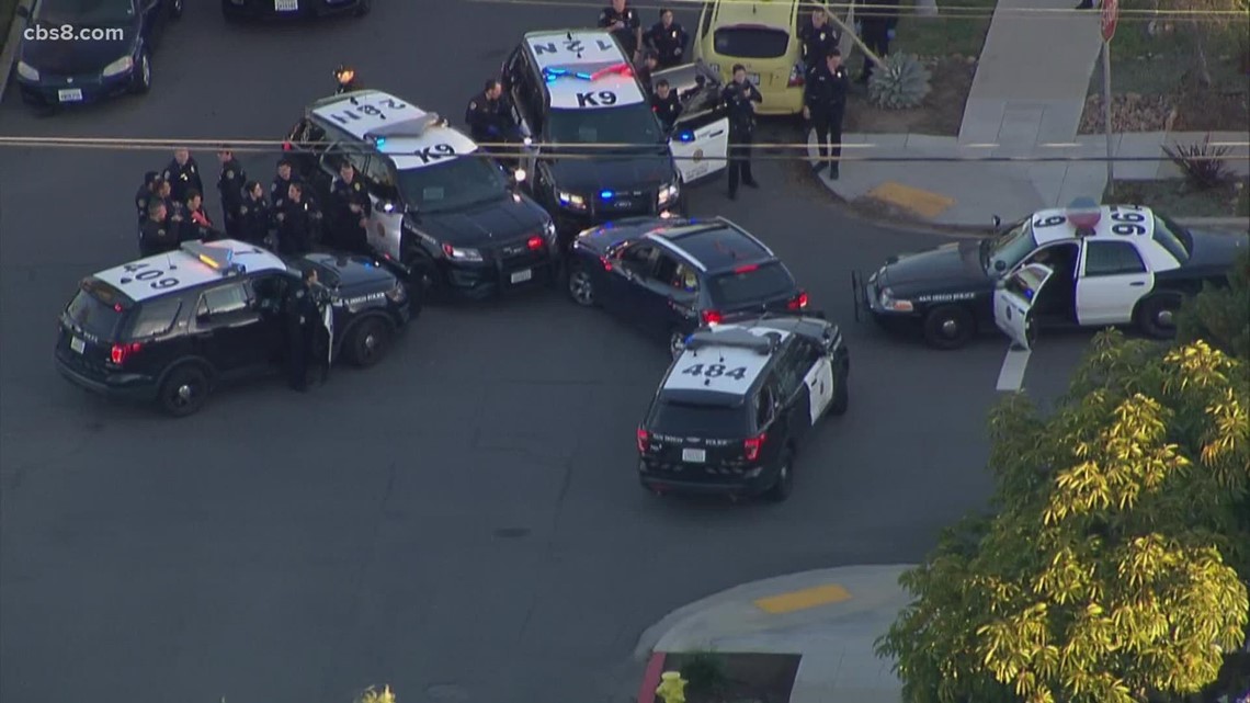 'Slow speed' chase ends in North Park after SDPD deploys spike strips