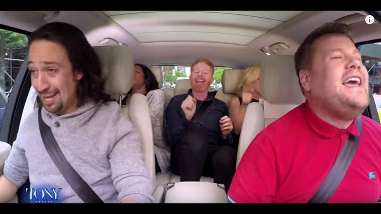 Broadway Carpool Karaoke with Hamilton More cbs8