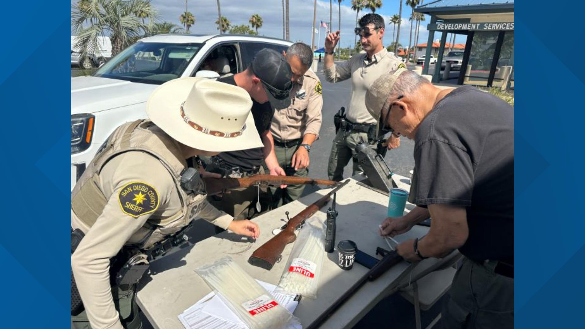 Encinitas gun safety event collects over 200 weapons | cbs8.com