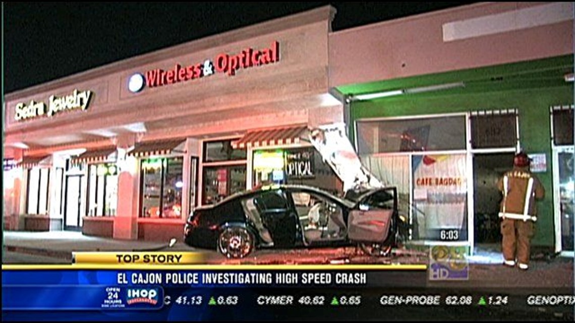 El Cajon police investigating highspeed crash