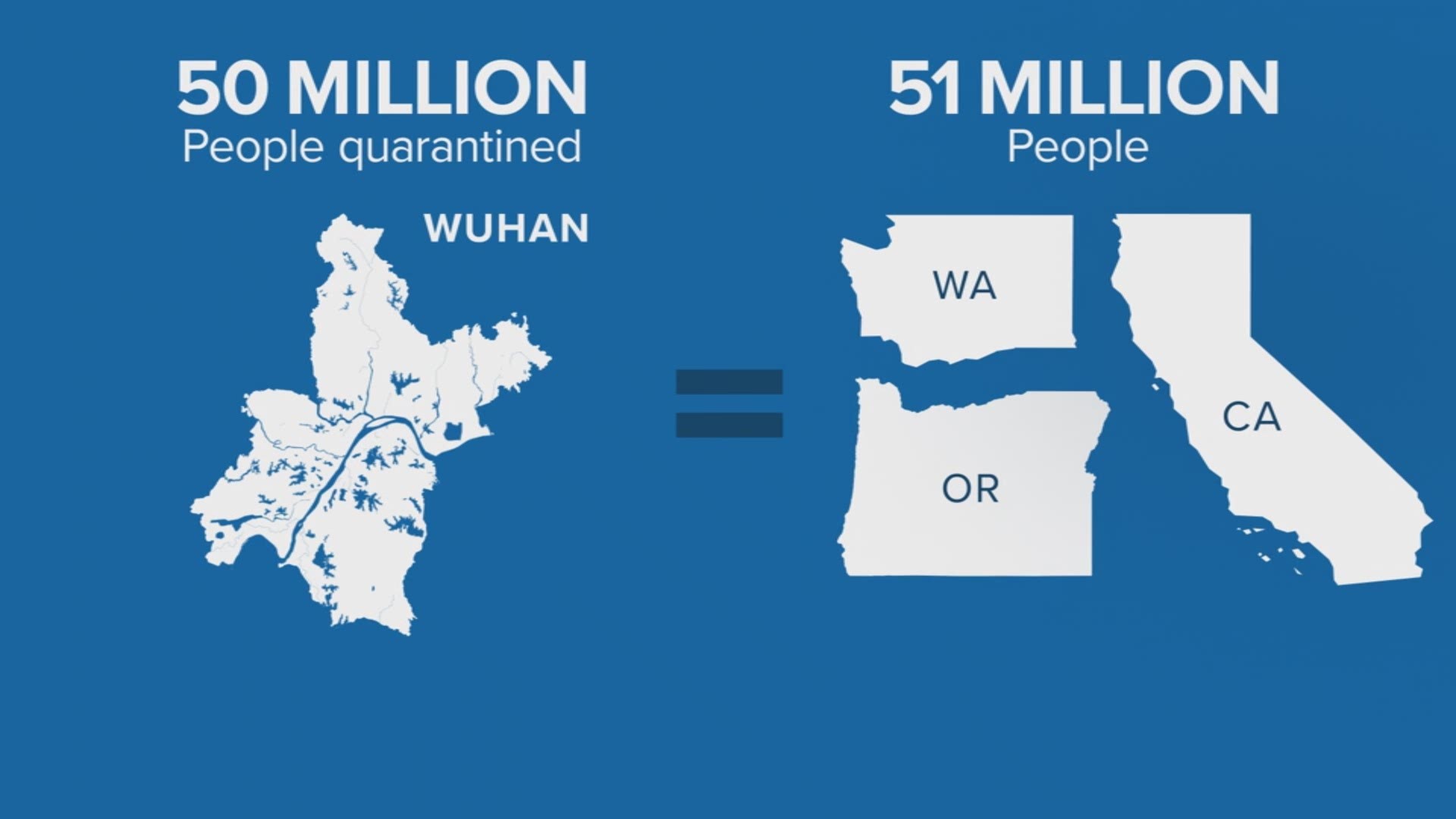 Right now, there are about 50-million people quarantined in and around Wuhan, China. That's the same number of people living in the West Coast.