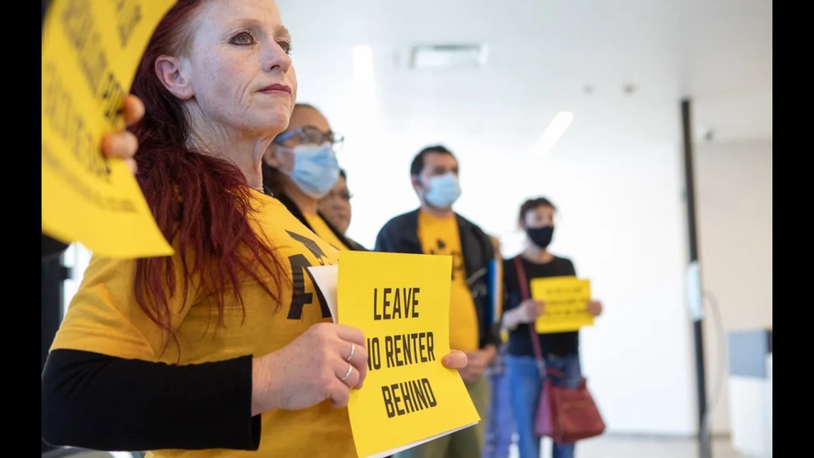 Protesters occupy county building over rent relief program ending - Vimarsana News
