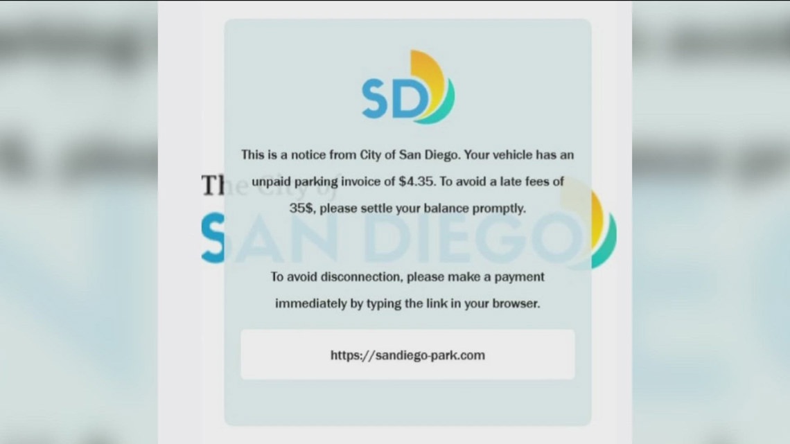 City of San Diego warns of parking ticket phishing scam texts | cbs8.com