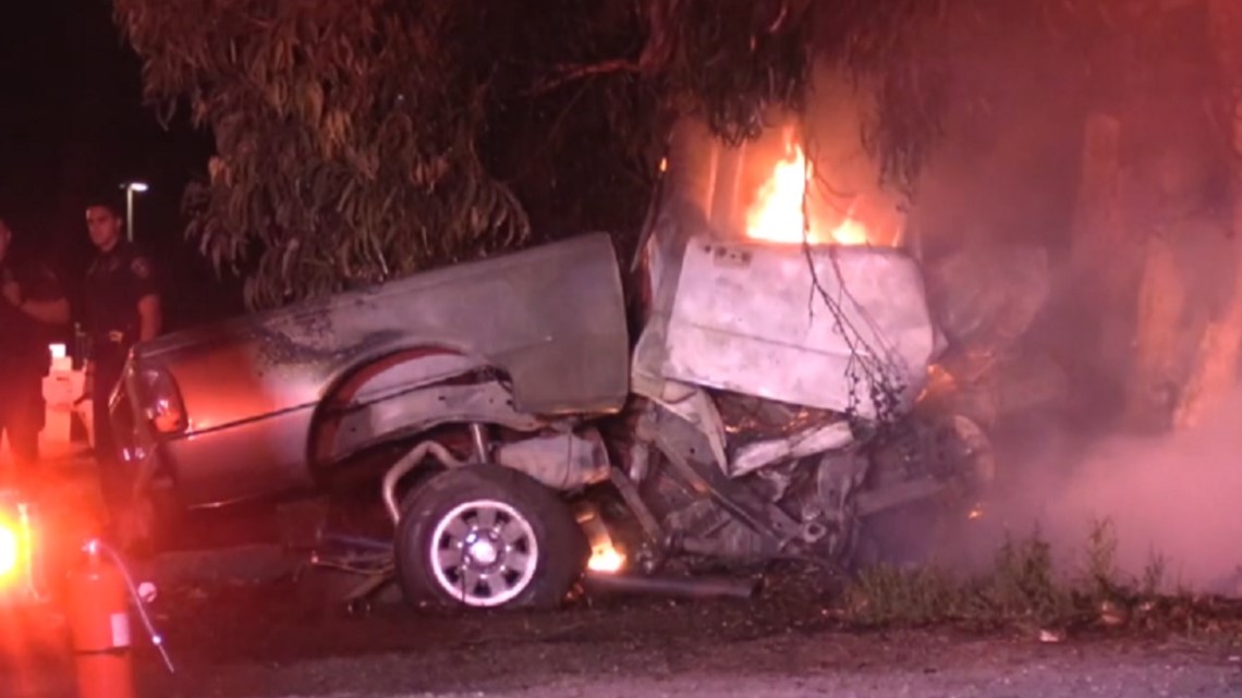 Man killed in fiery crash off I5 in Oceanside