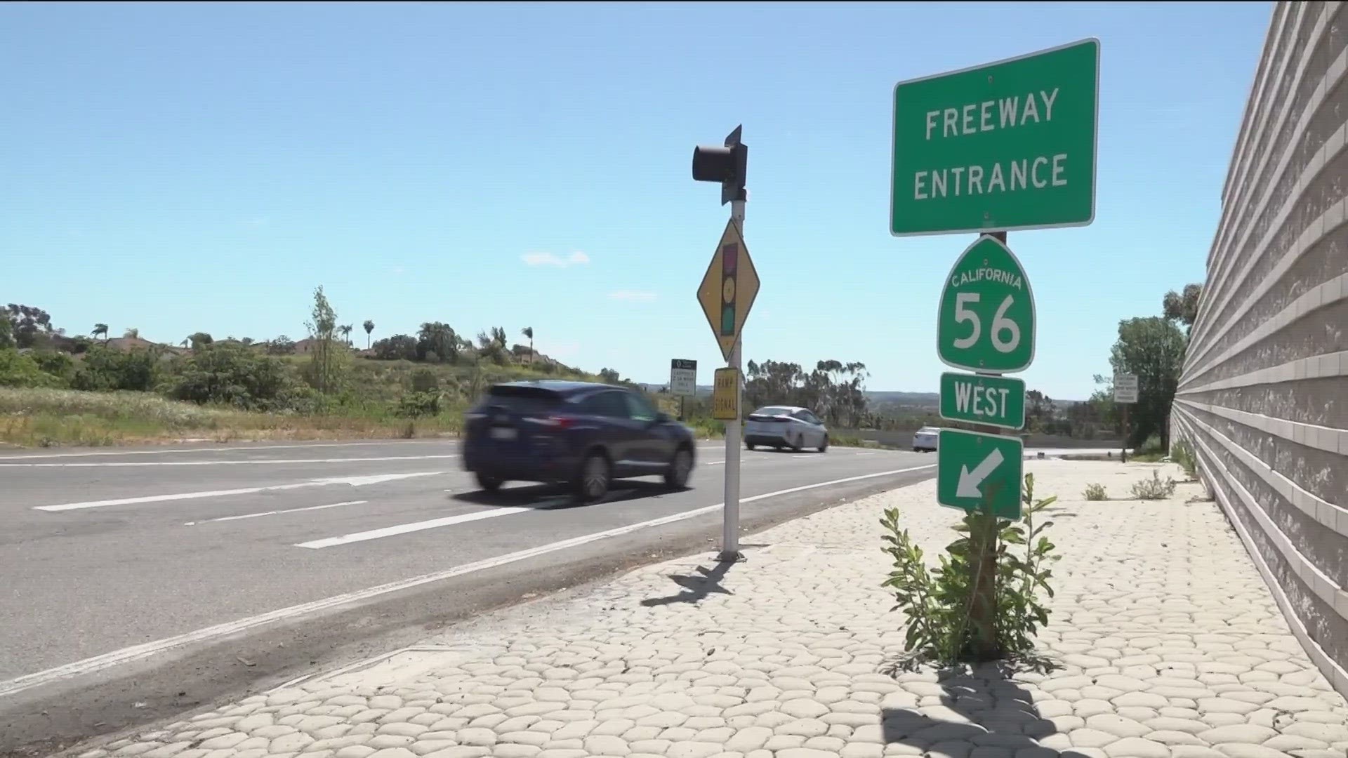 State Route 56 will extend freeway by adding carpool lanes.