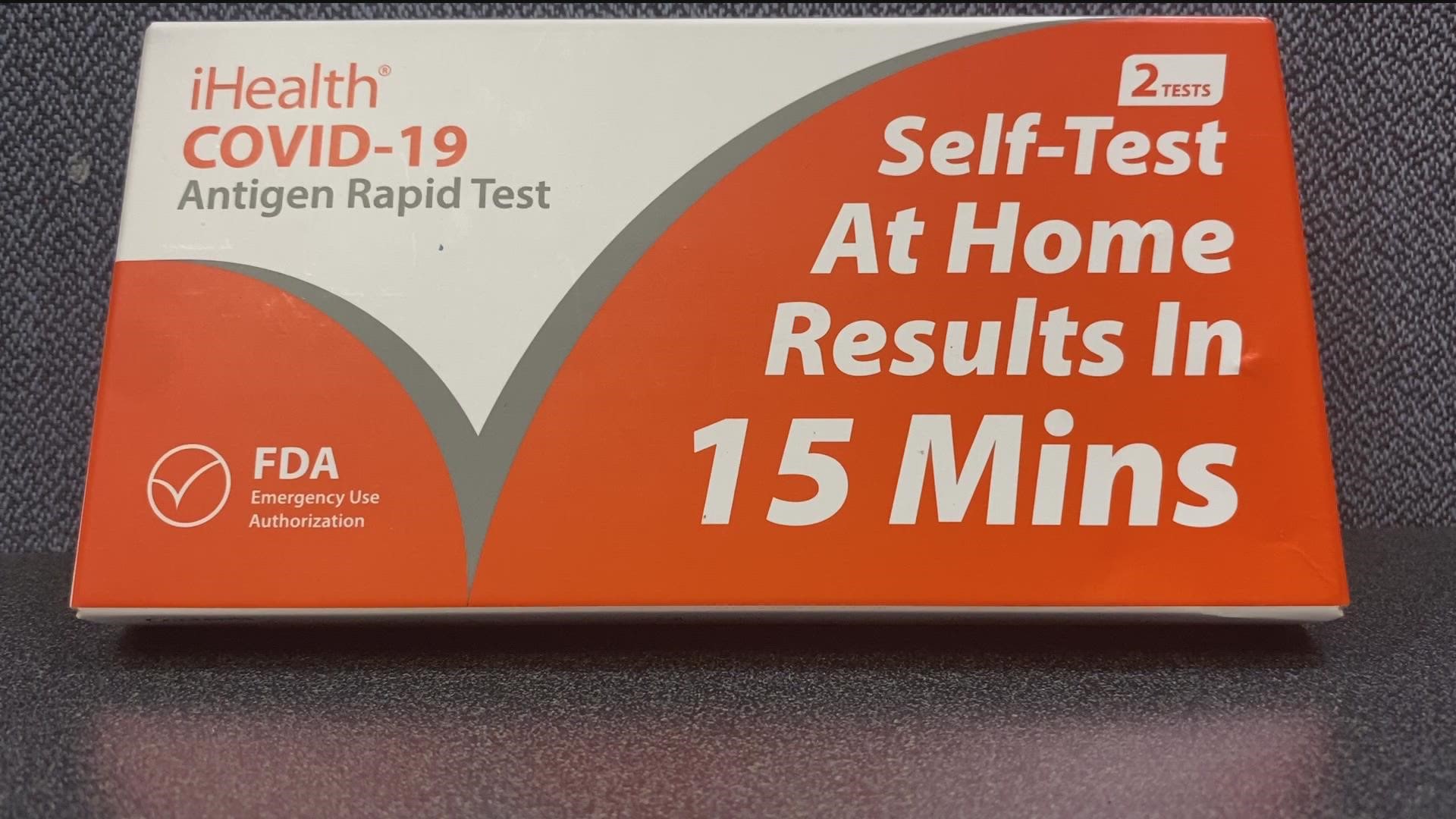 When the federal government sent out its first batch of free tests to residents, a CBS 8 employee received one in a box that shows it's set to expire next month.