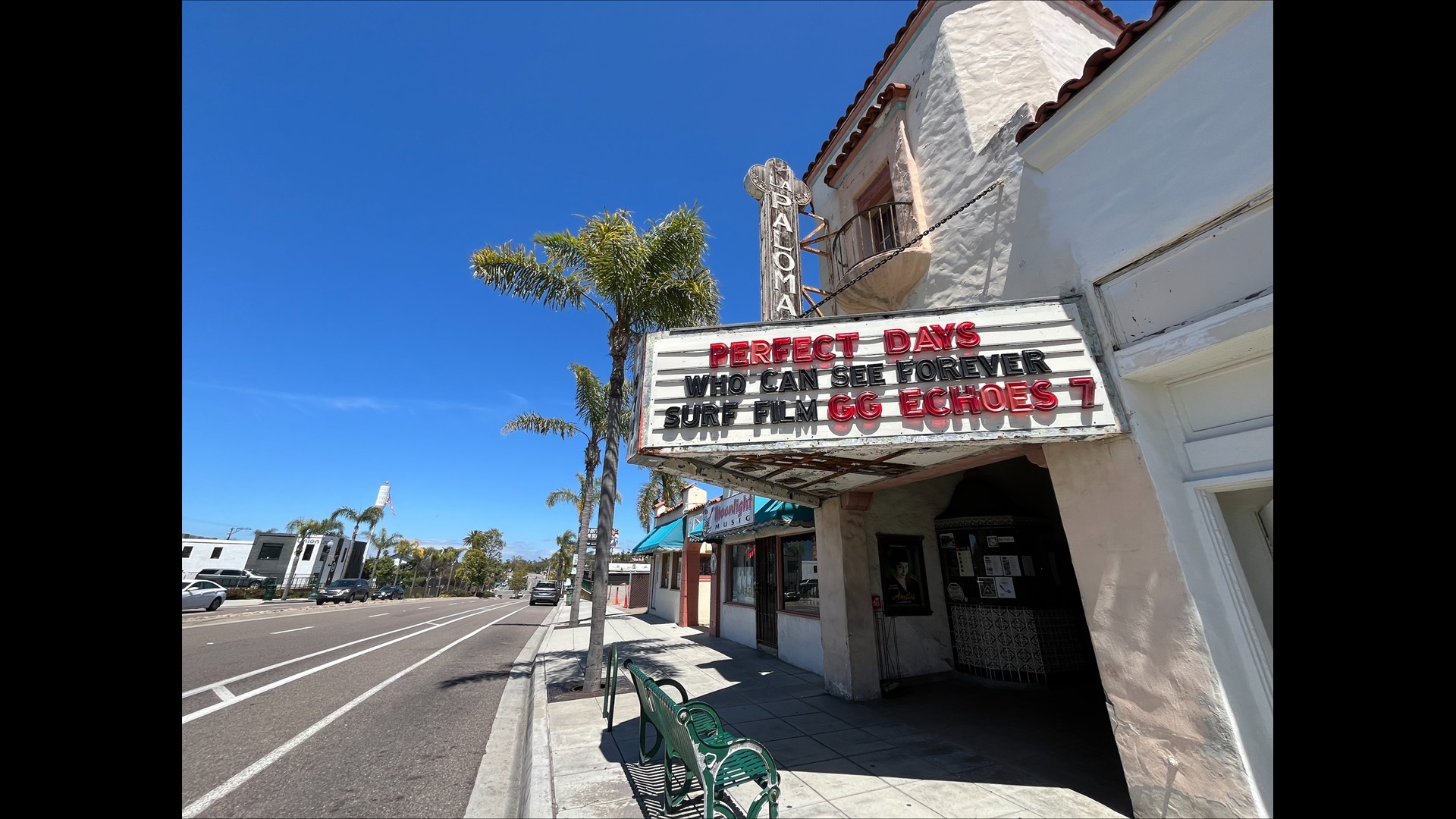 CBS 8 is profiling San Diego County's most iconic businesses and the original Encinitas theater makes the marquee.