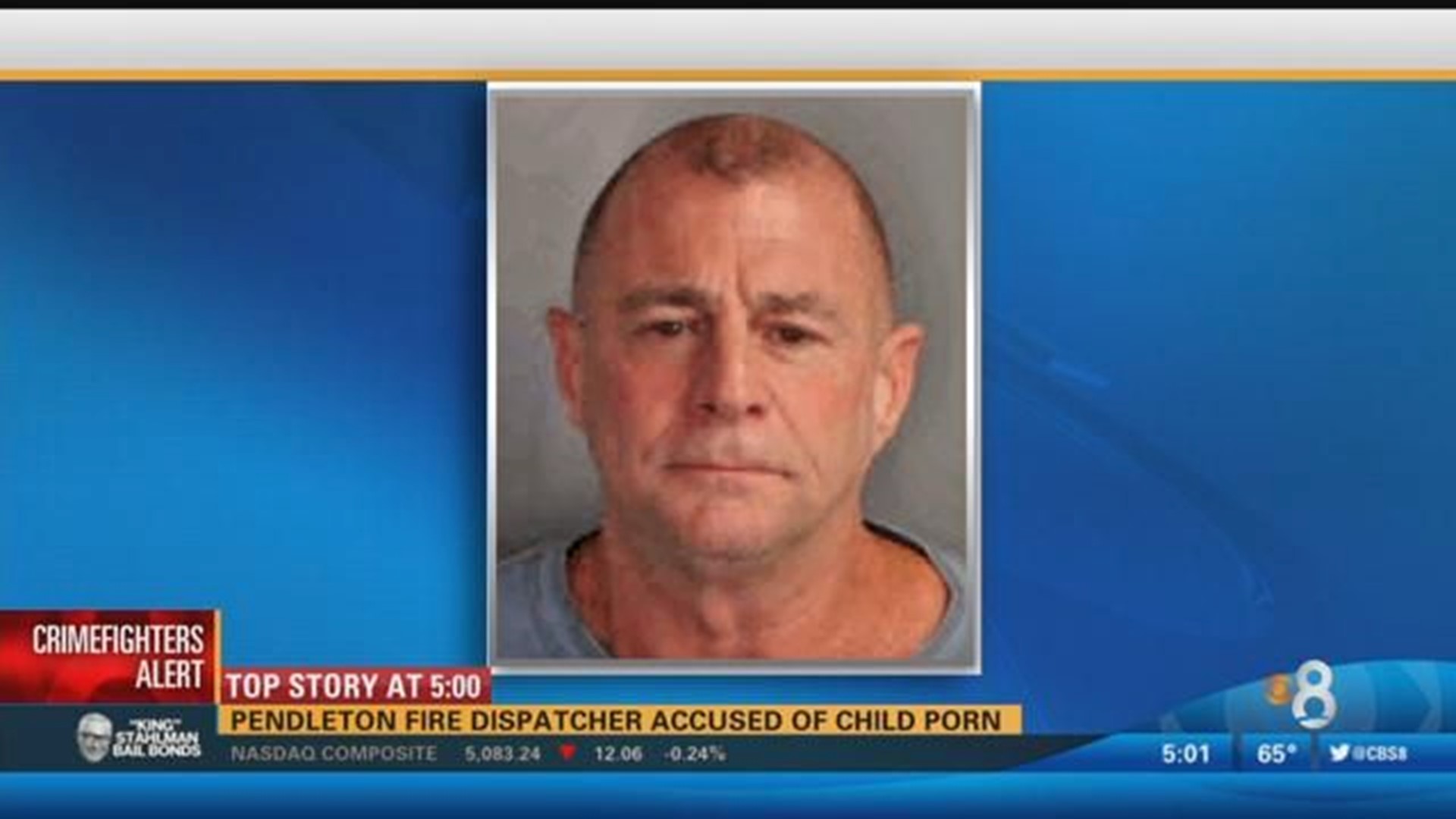 1920px x 1080px - Pendleton fire dispatcher accused of child porn | cbs8.com