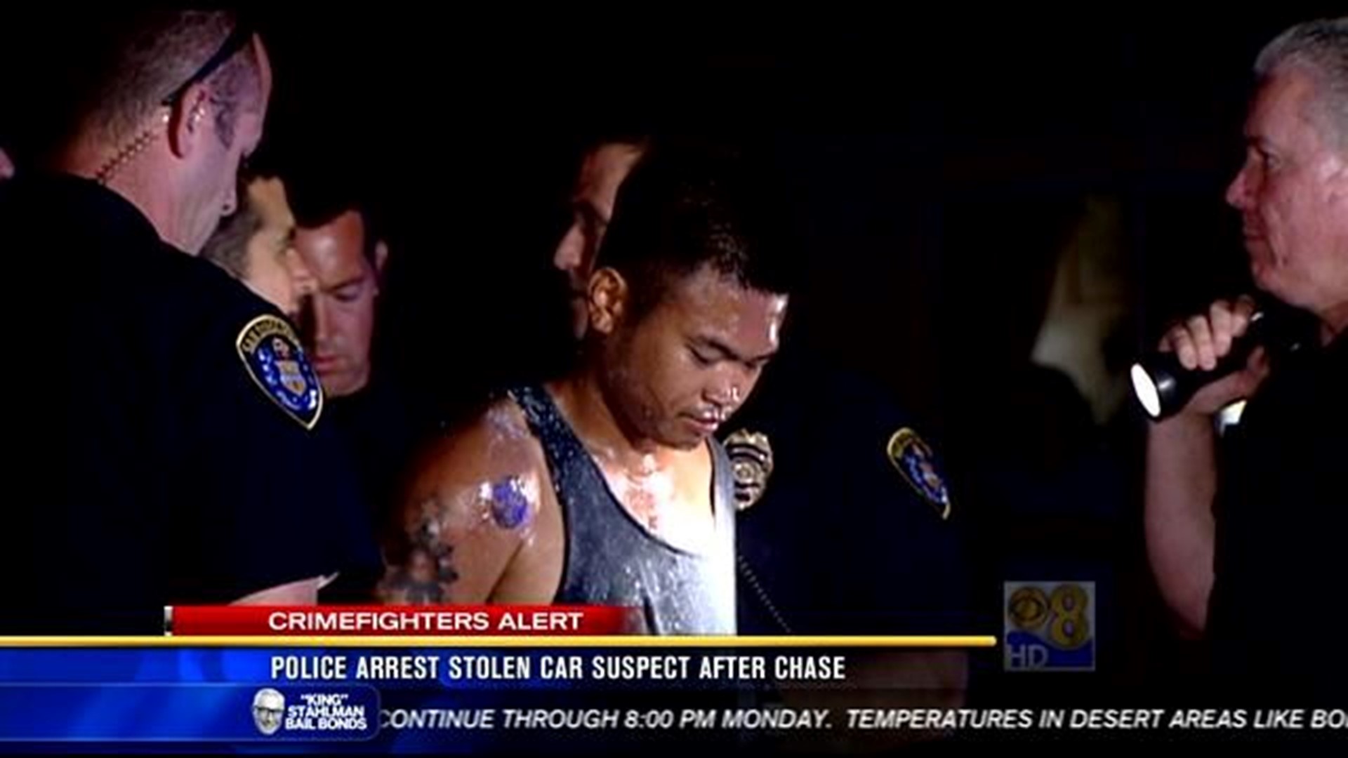 Police arrest stolen car suspect after chase | cbs8.com