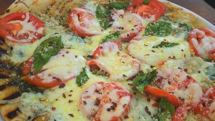 Cooking with Styles | Grilled Margherita Pesto Pizza