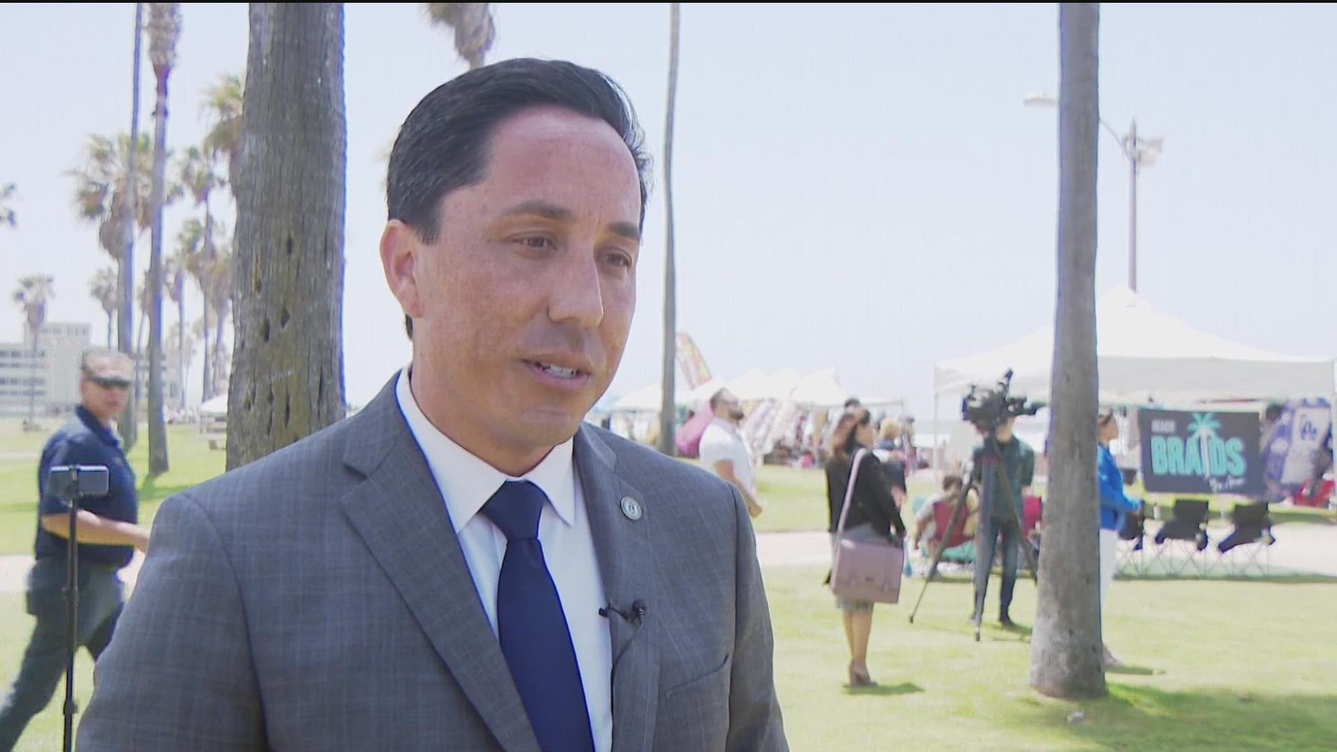 Mayor Todd Gloria says he's fully funding police and San Diego Fire-Rescue in his 'Ready to Rebuild' budget