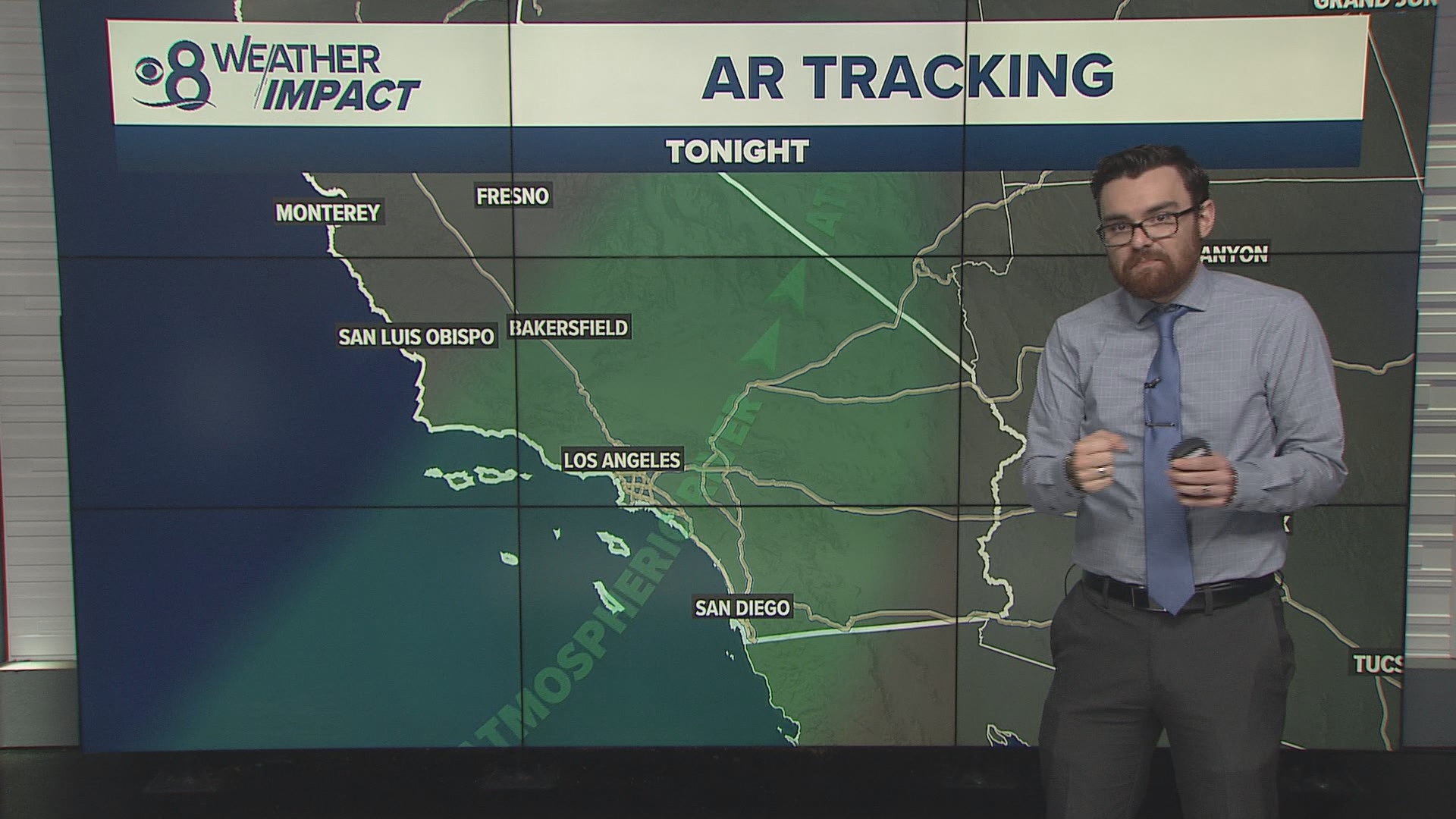 The atmospheric river that has been impacting Northern California for days is sliding south but losing moisture as it does. Not much remains for San Diego.