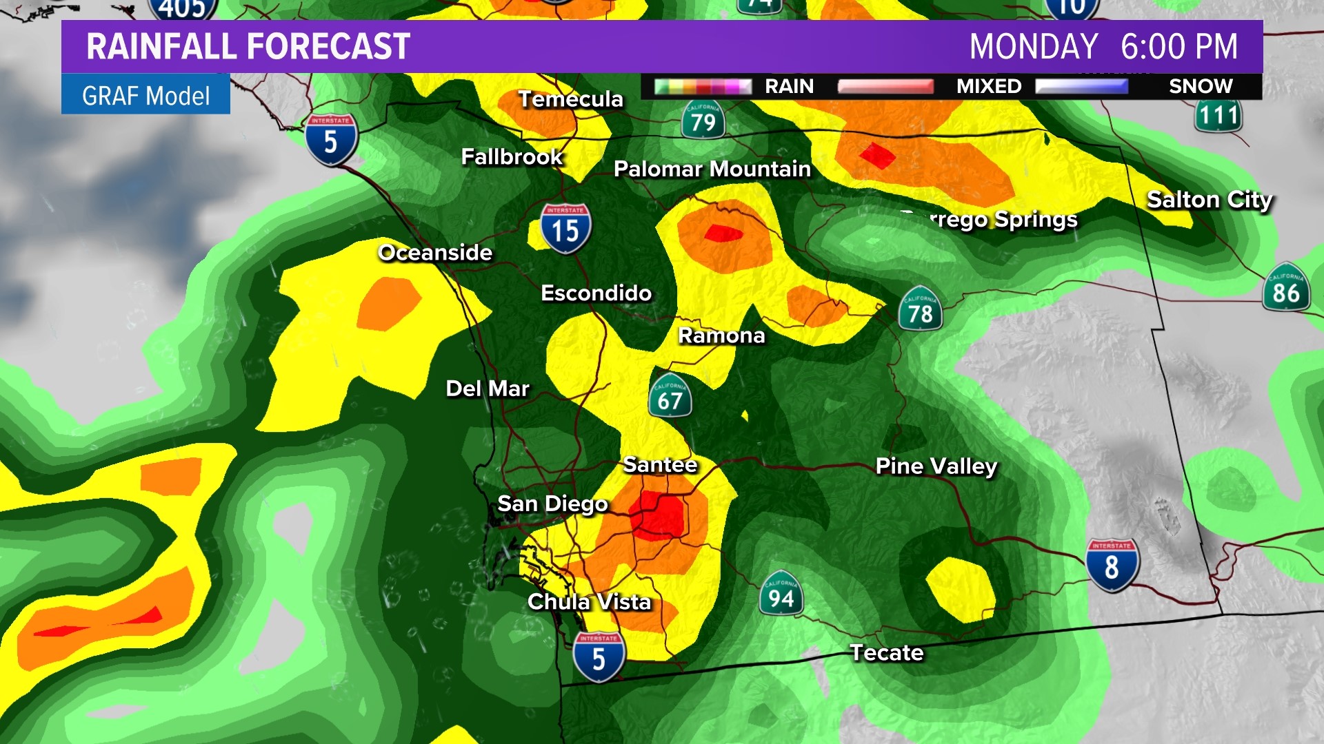 San Diego storm to bring rain, high surf across the county | cbs8.com