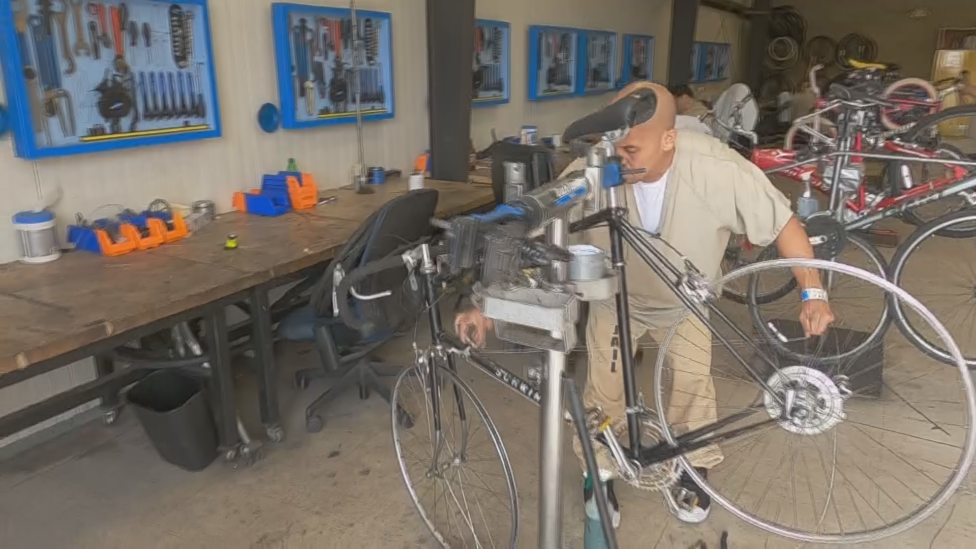 2,600 bicycles have been fixed up for children and charities.