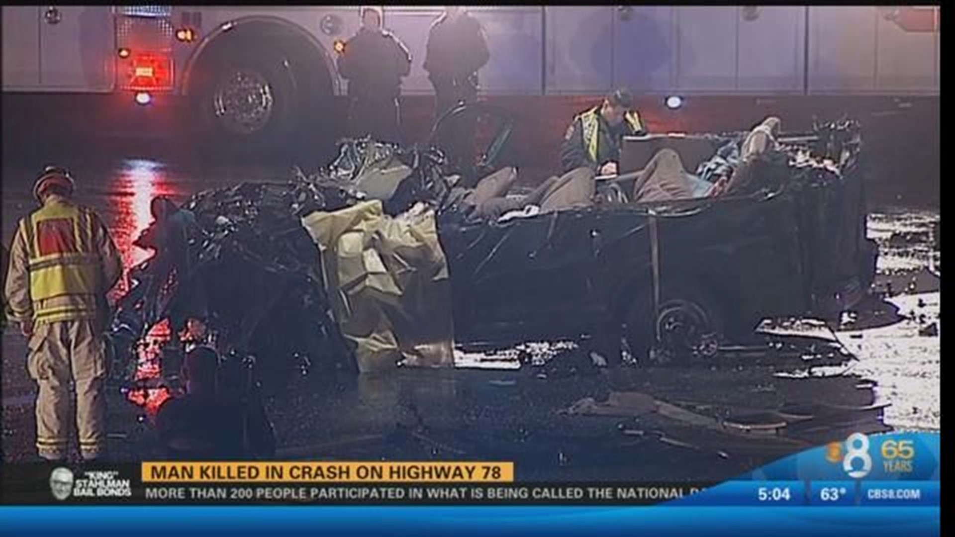 Man killed in crash on Highway 78