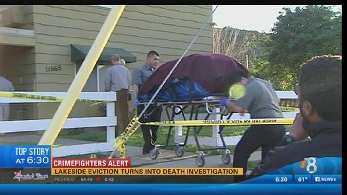 Lakeside eviction turns into death investigation