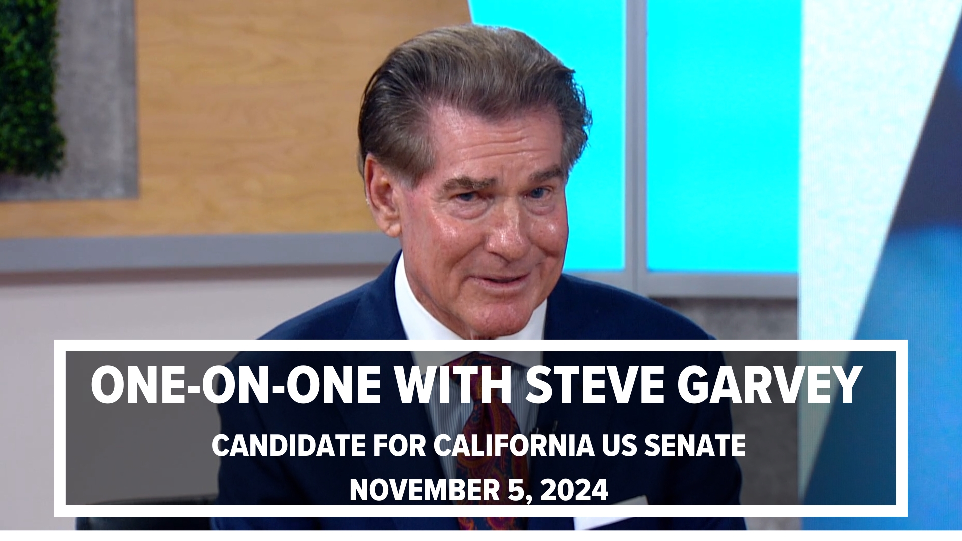 Steve Garvey sat down with CBS 8 to talk about his candidacy for the US Senate seat in the November 5 election.